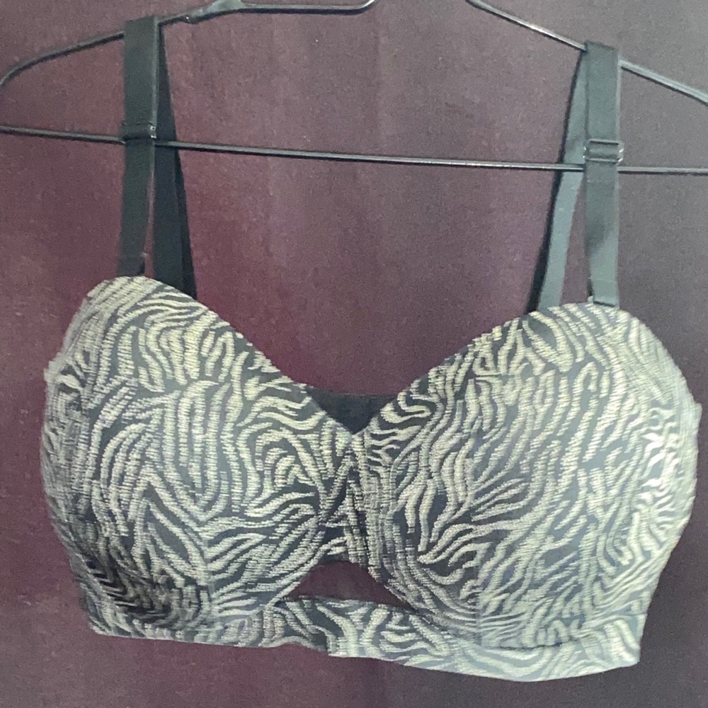 CACIQUE‎ COMFORT BLISS SIZE 38G Women's Patterned Bra GUC